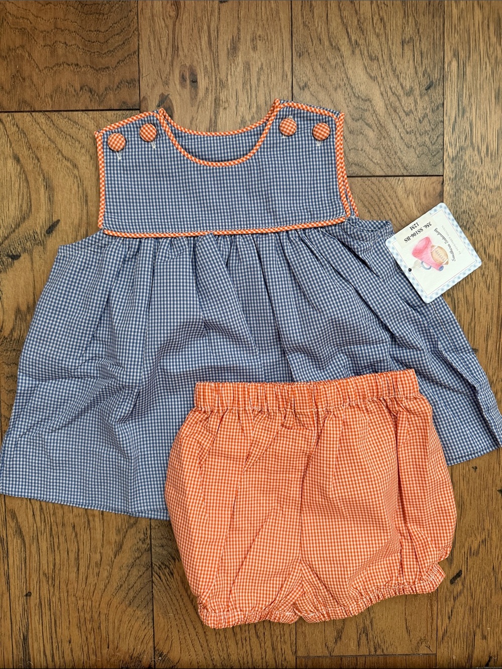 NWT Remember Nguyen Orange Blue Set 12m